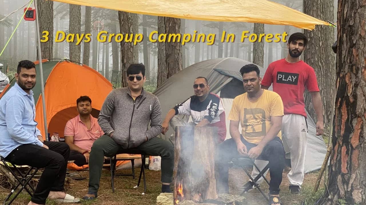 3 days group camping in the forest of Manila Uttarakhand